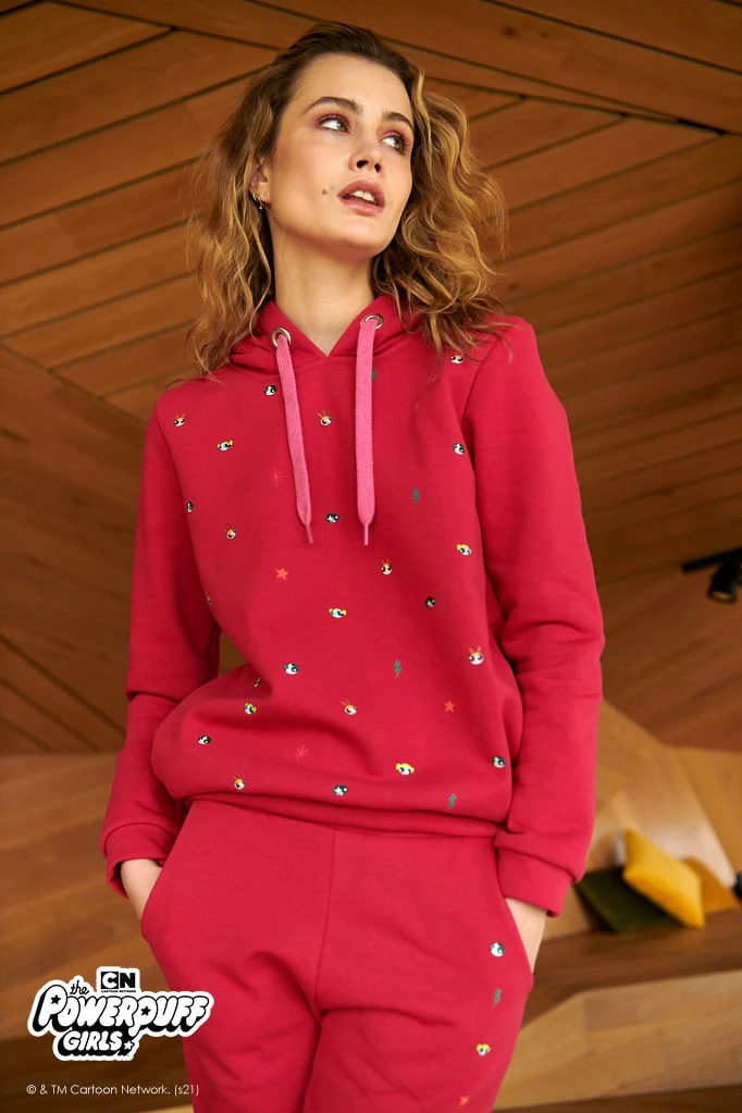 Spodnie dresowe Powerpuff Girls Magenta - Image 11