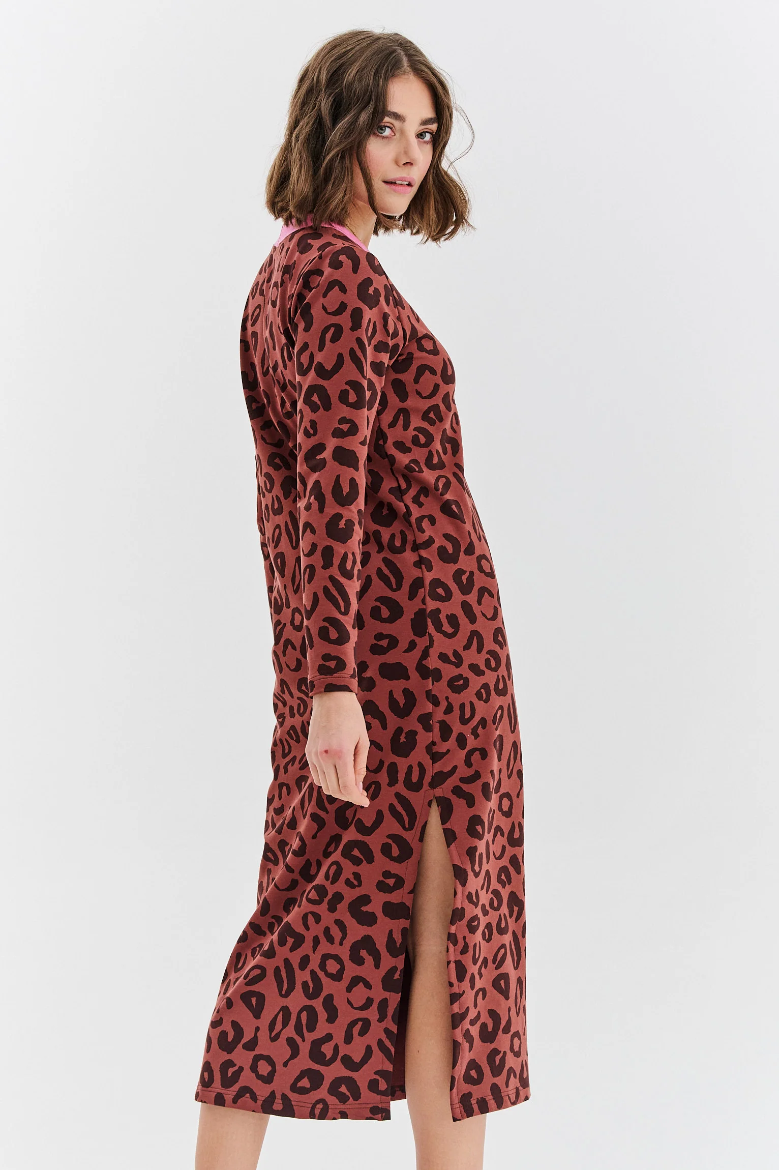 Sukienka dzianinowa Modern Leopard - Image 2