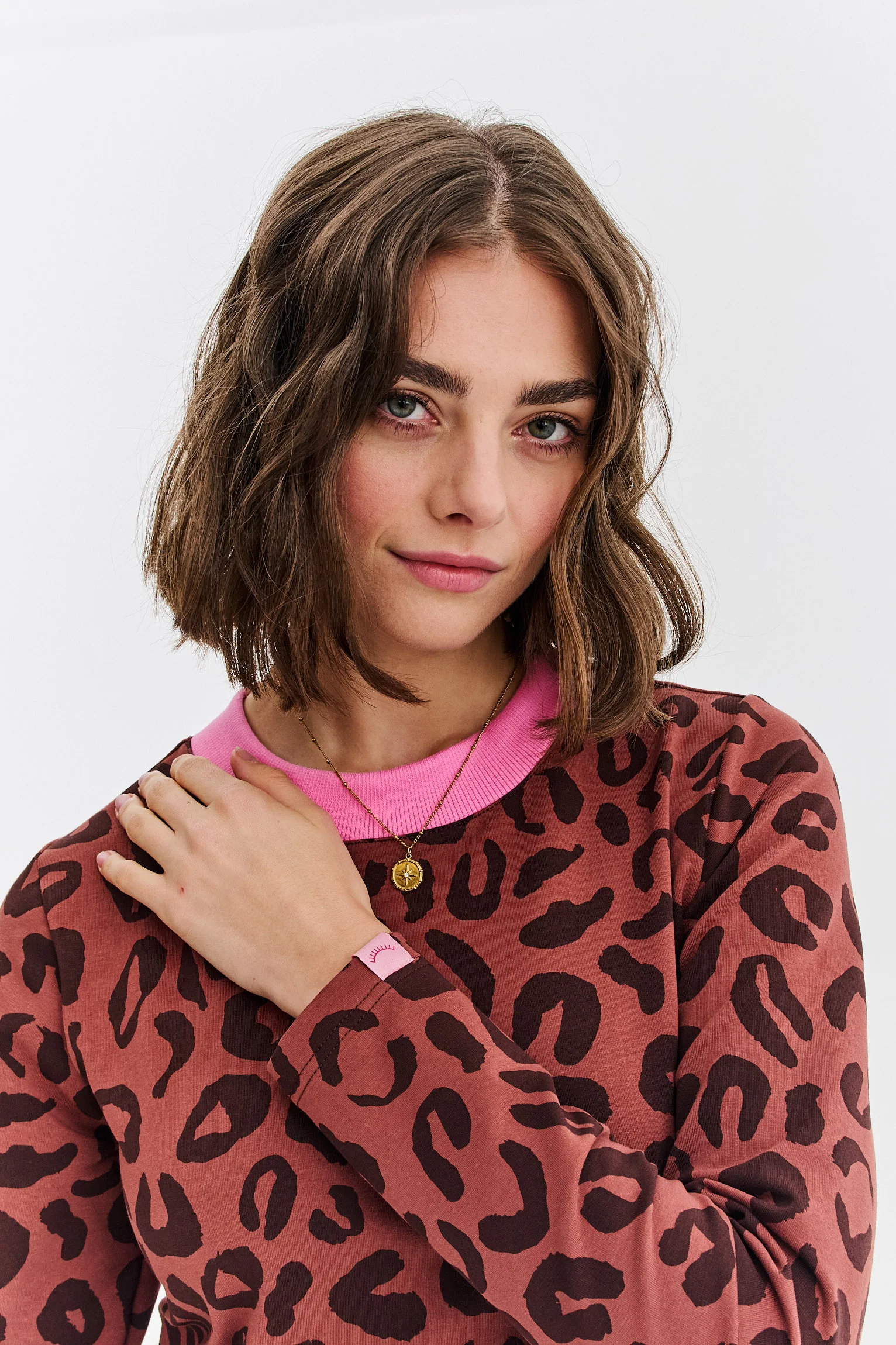 Sukienka dzianinowa Modern Leopard - Image 3