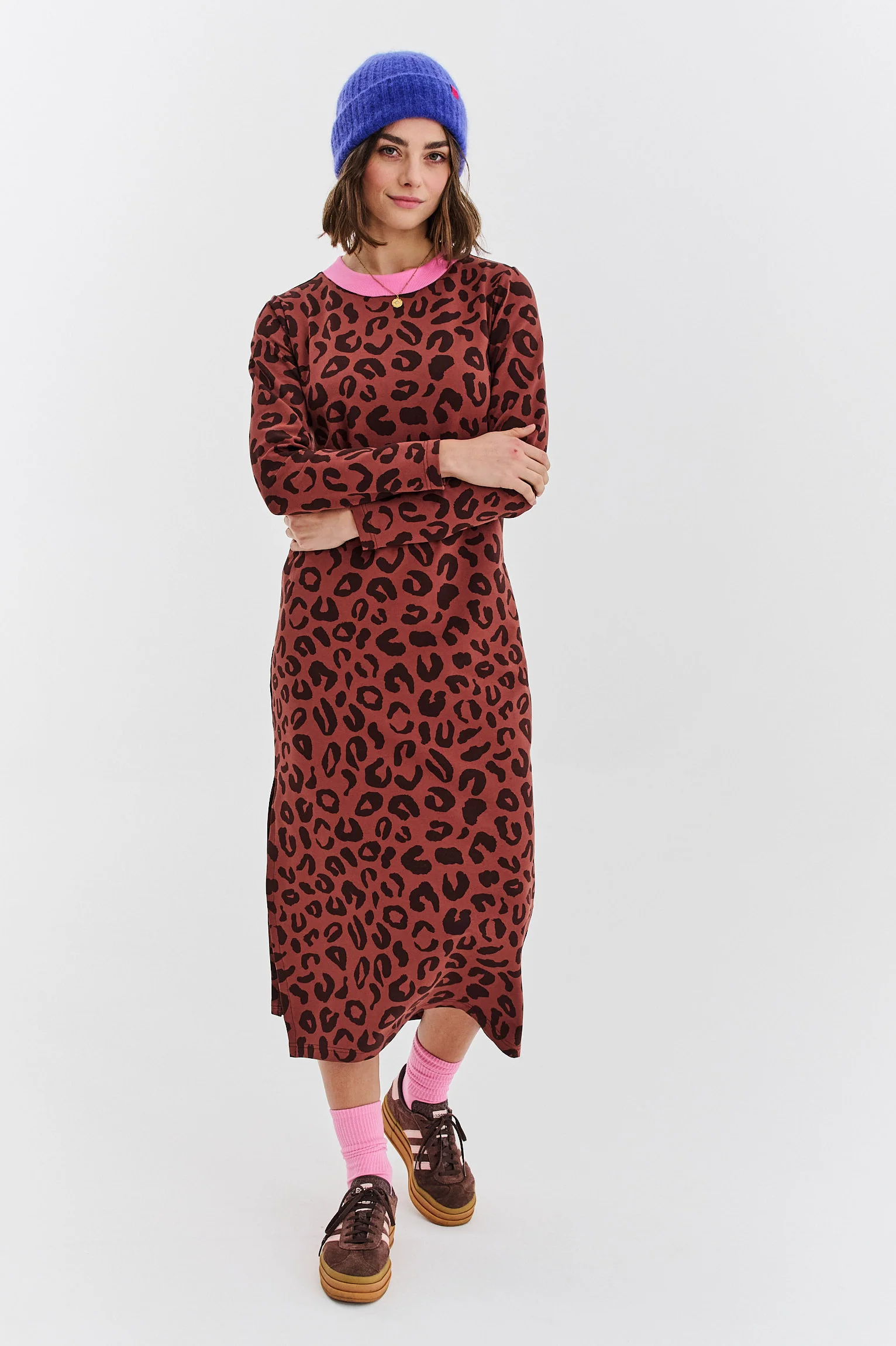 Sukienka dzianinowa Modern Leopard - Image 5