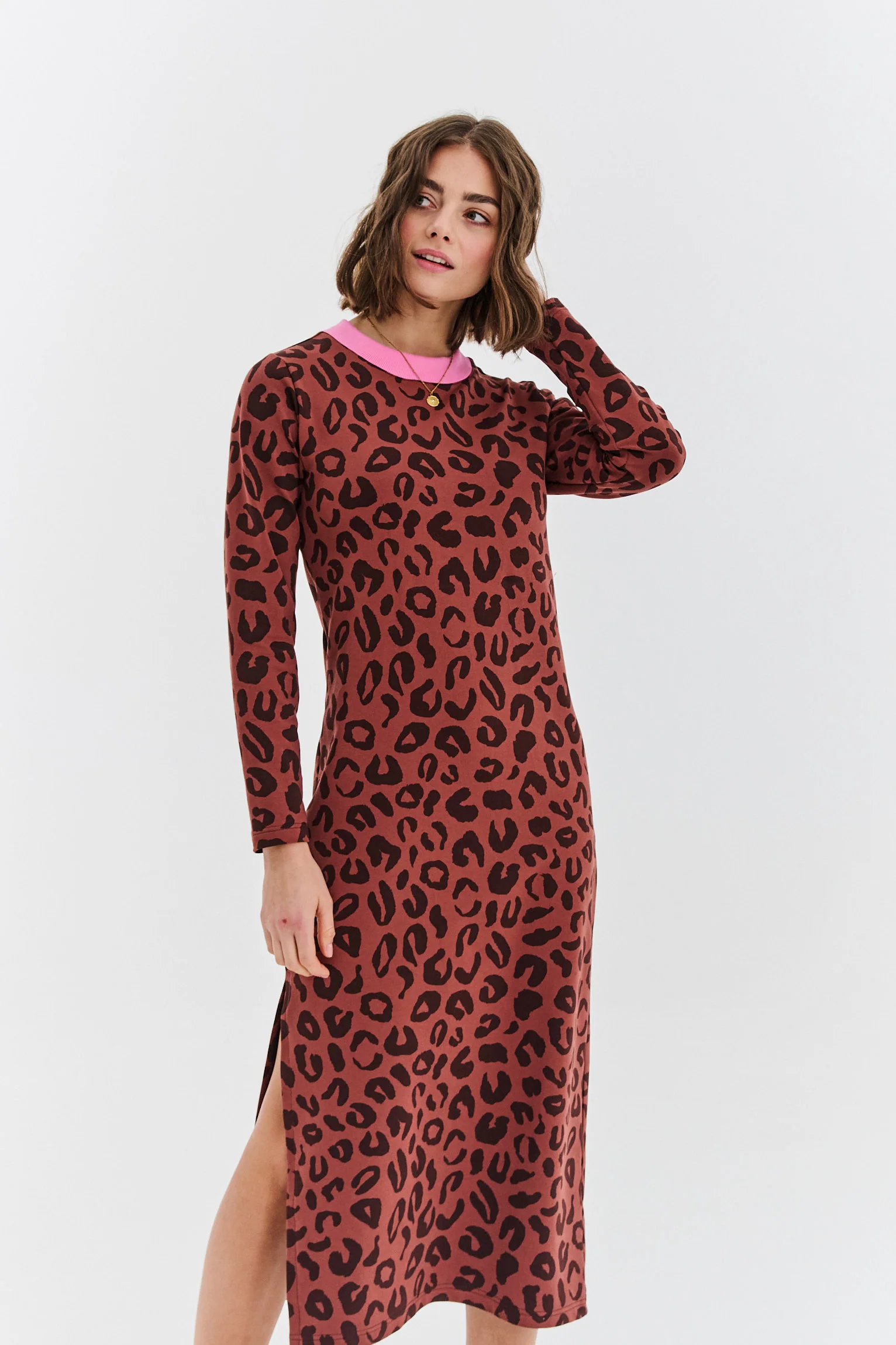 Sukienka dzianinowa Modern Leopard - Image 7