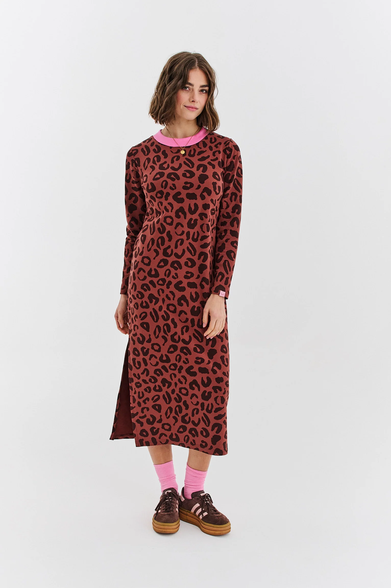 Sukienka dzianinowa Modern Leopard - Image 8