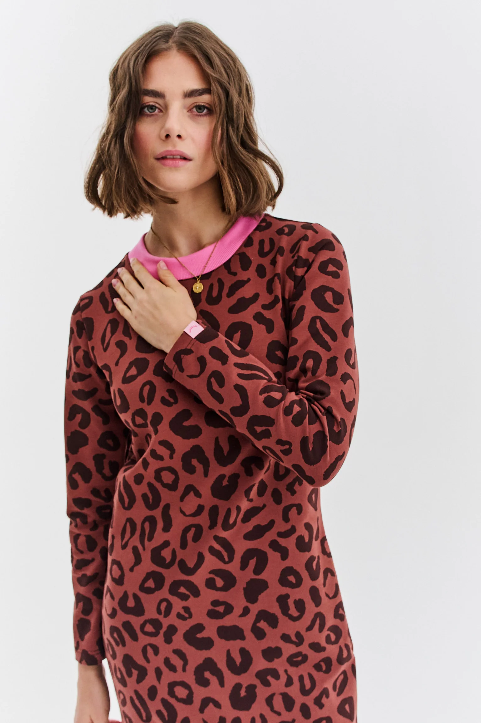 Sukienka dzianinowa Modern Leopard - Image 9