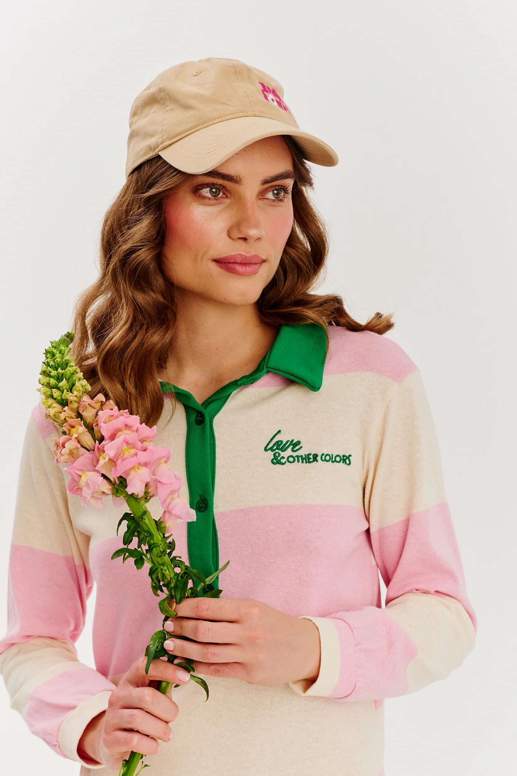 Sukienka dzianinowa polo Blossom Haze - Image 2