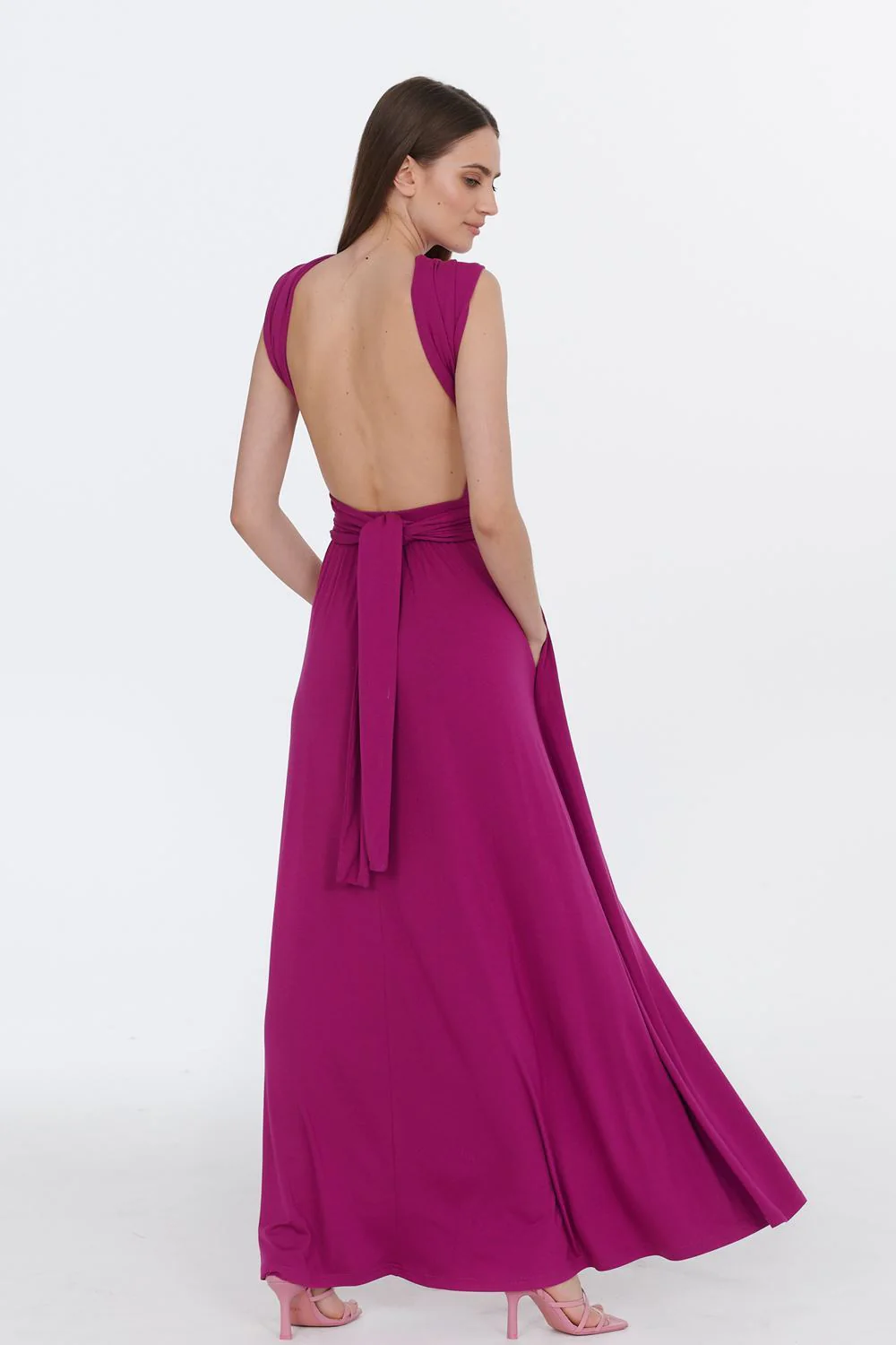 Sukienka infinity maxi Magenta Love - Image 15