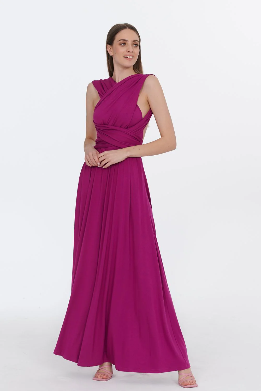 Sukienka infinity maxi Magenta Love - Image 16