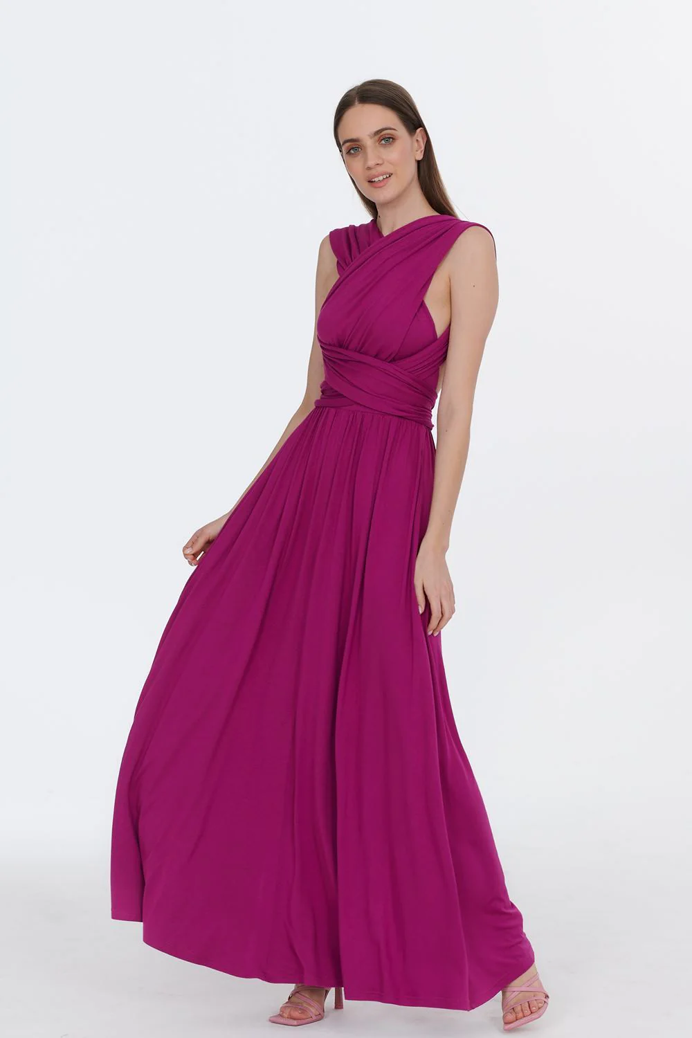 Sukienka infinity maxi Magenta Love - Image 17