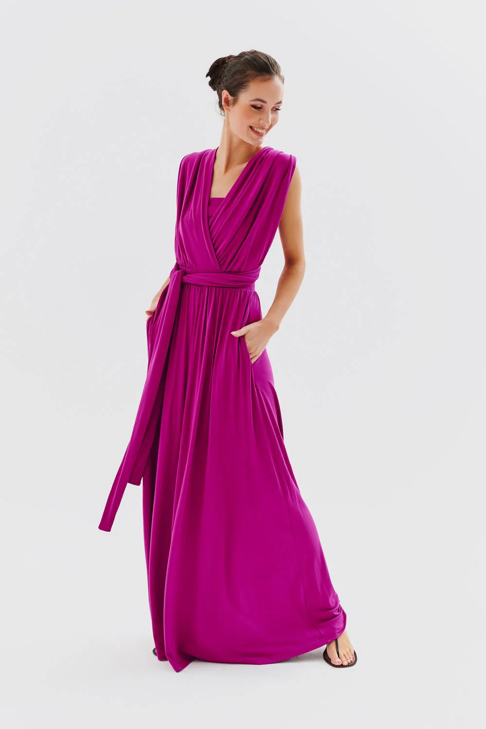 Sukienka infinity maxi Magenta Love - Image 18