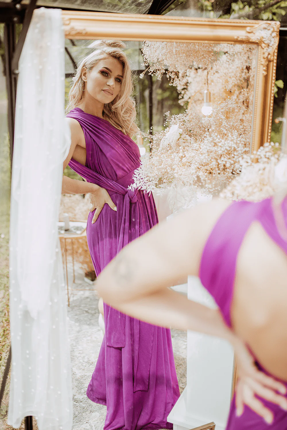 Sukienka infinity maxi Magenta Love - Image 7