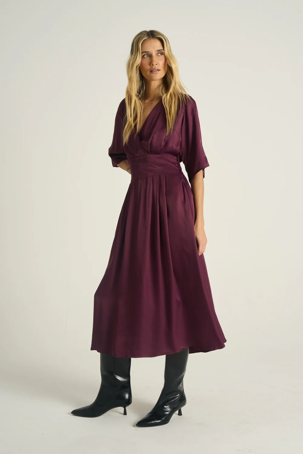 Sukienka midi Plum Affair - Image 12