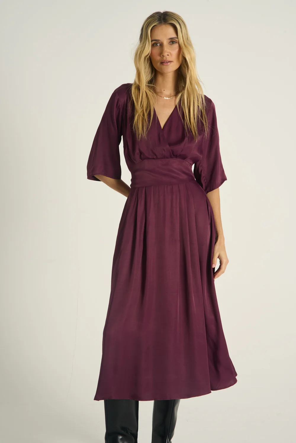 Sukienka midi Plum Affair - Image 15