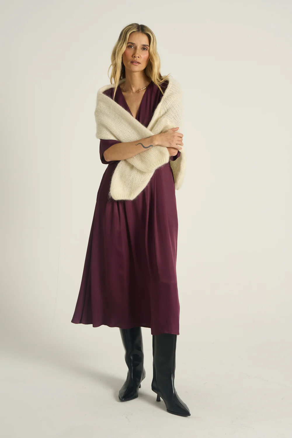 Sukienka midi Plum Affair - Image 16