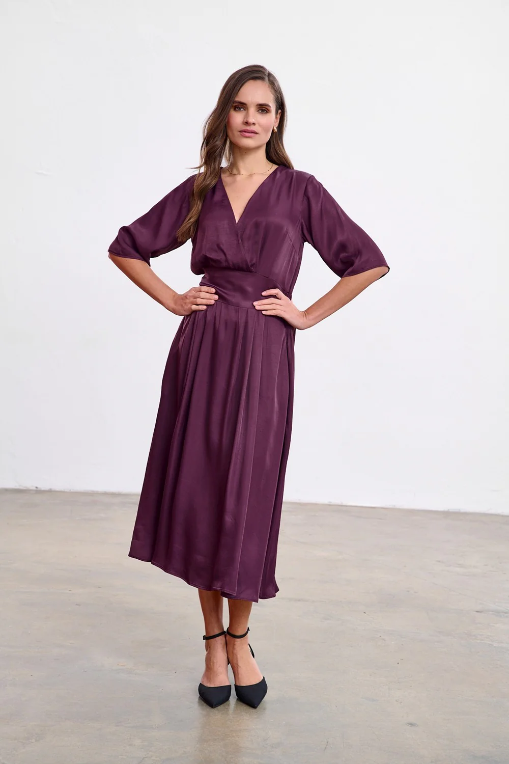 Sukienka midi Plum Affair - Image 17
