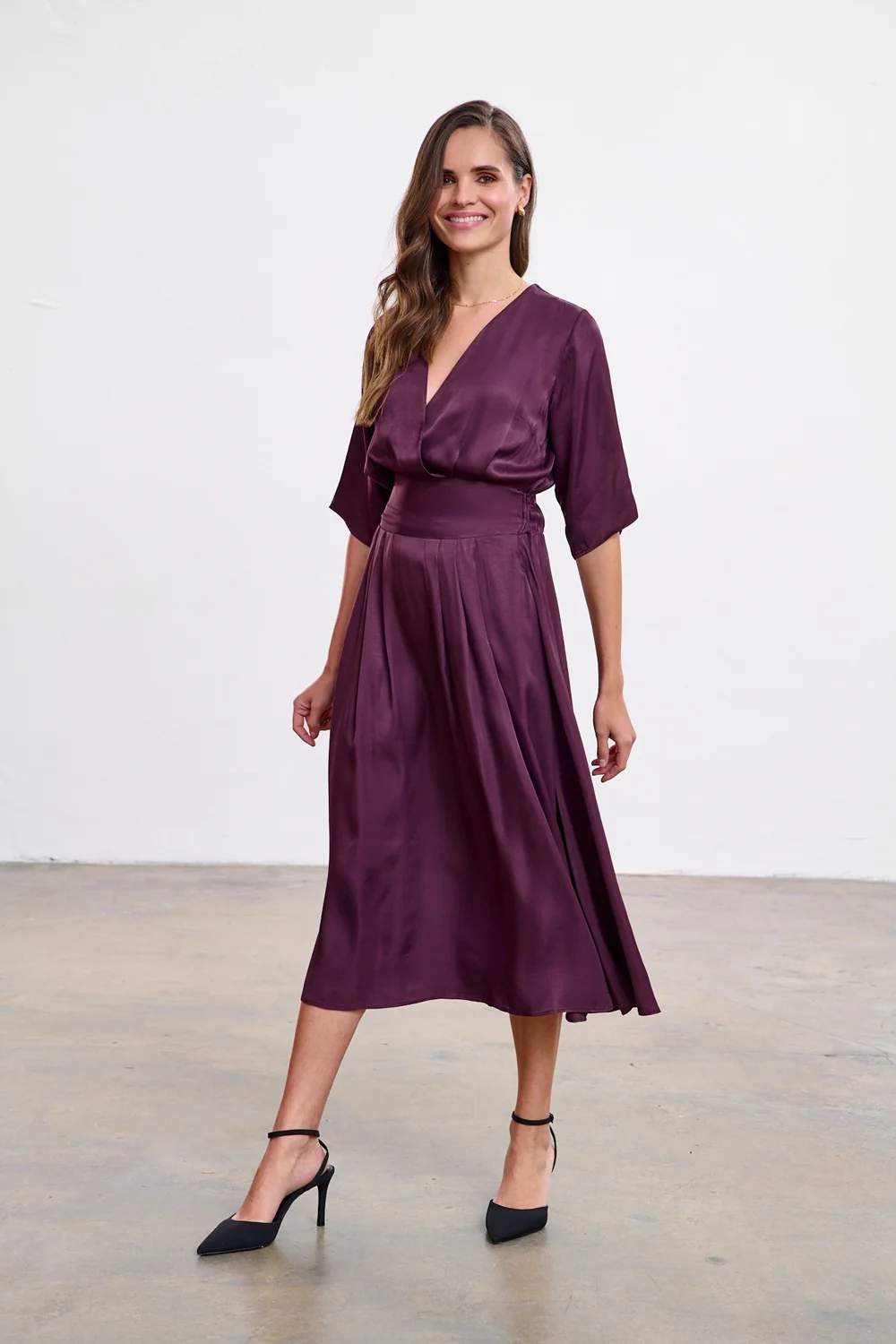 Sukienka midi Plum Affair - Image 19
