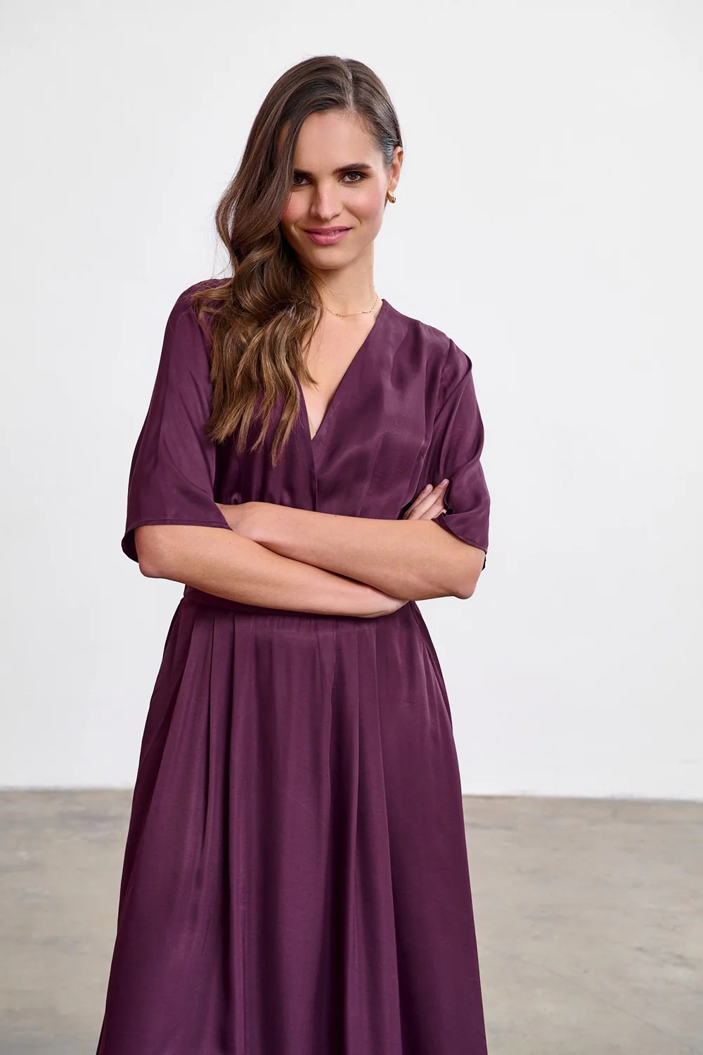 Sukienka midi Plum Affair - Image 2