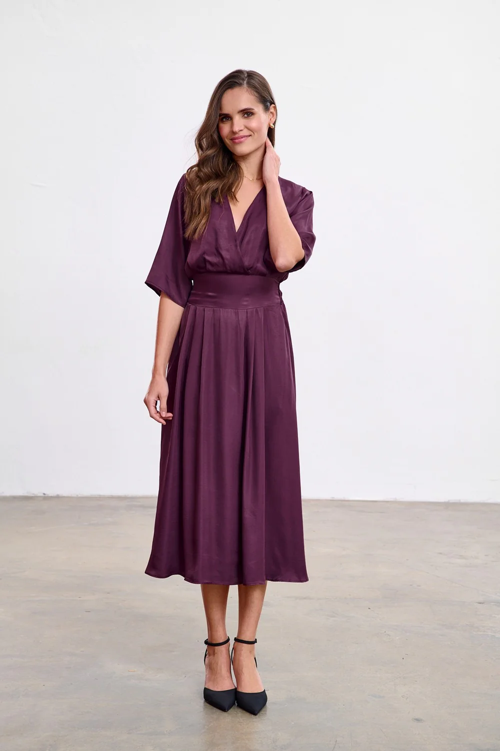 Sukienka midi Plum Affair - Image 4