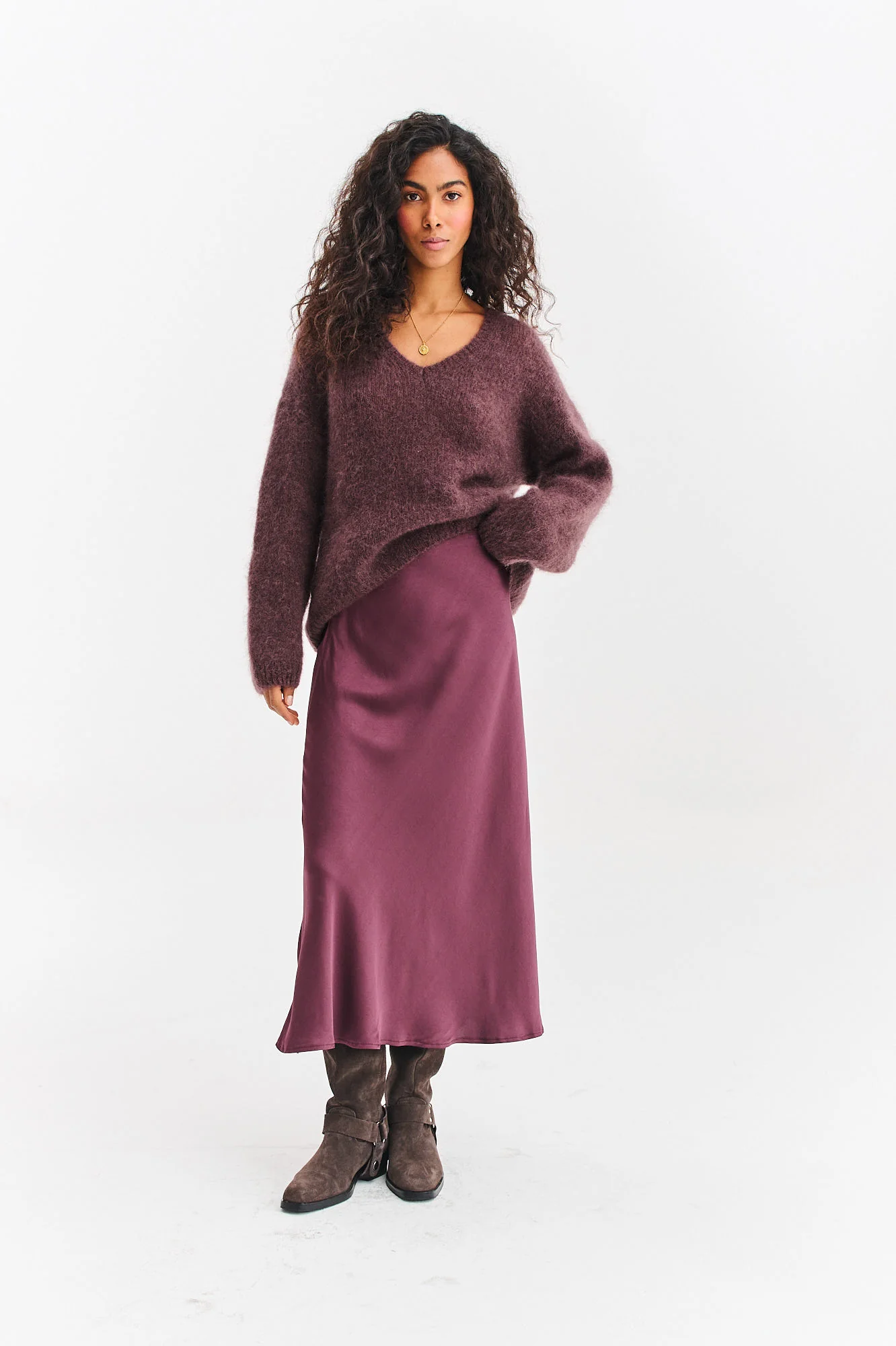 Sweter moherowy Brown Mirage - Image 10