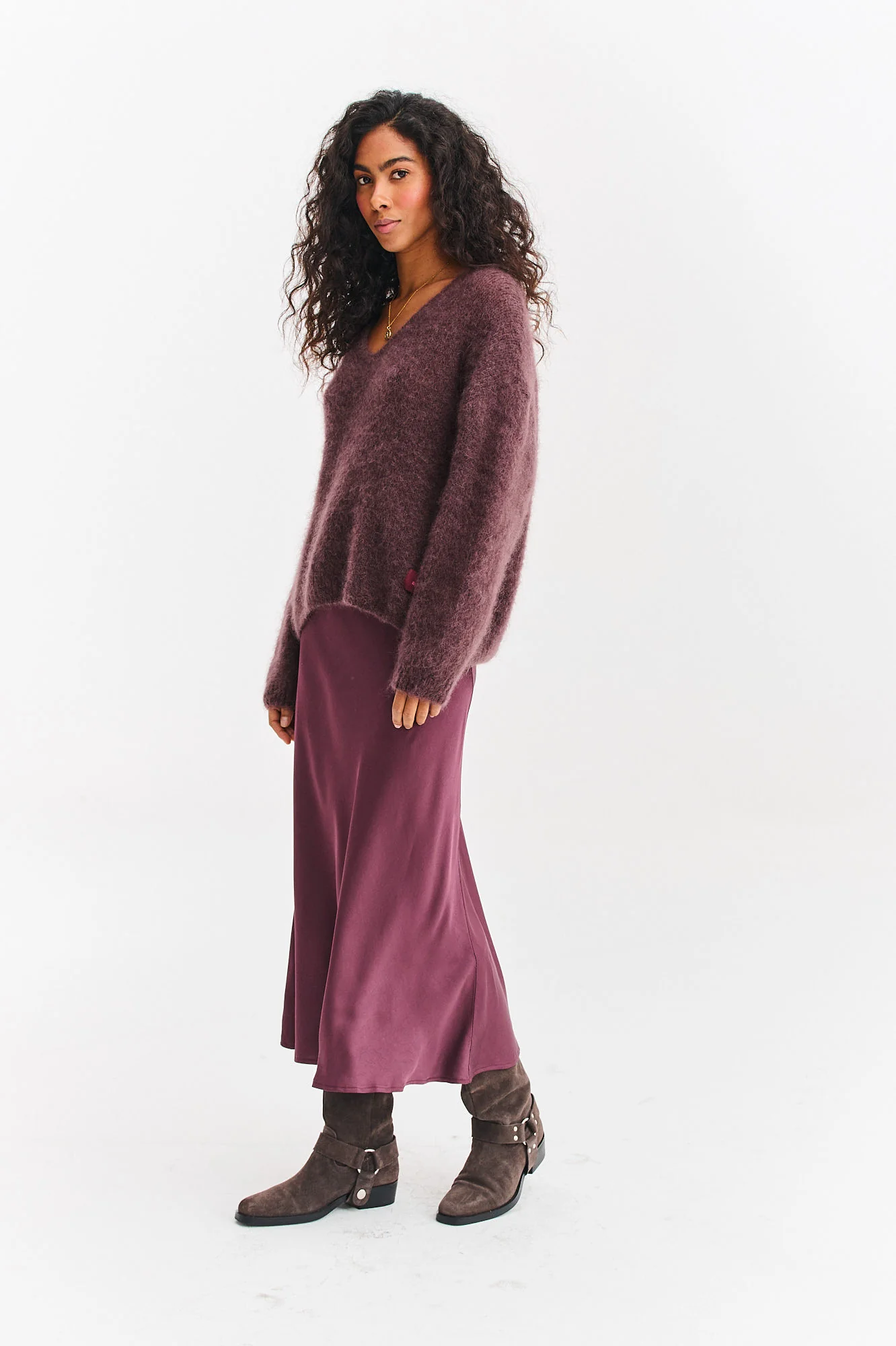 Sweter moherowy Brown Mirage - Image 20