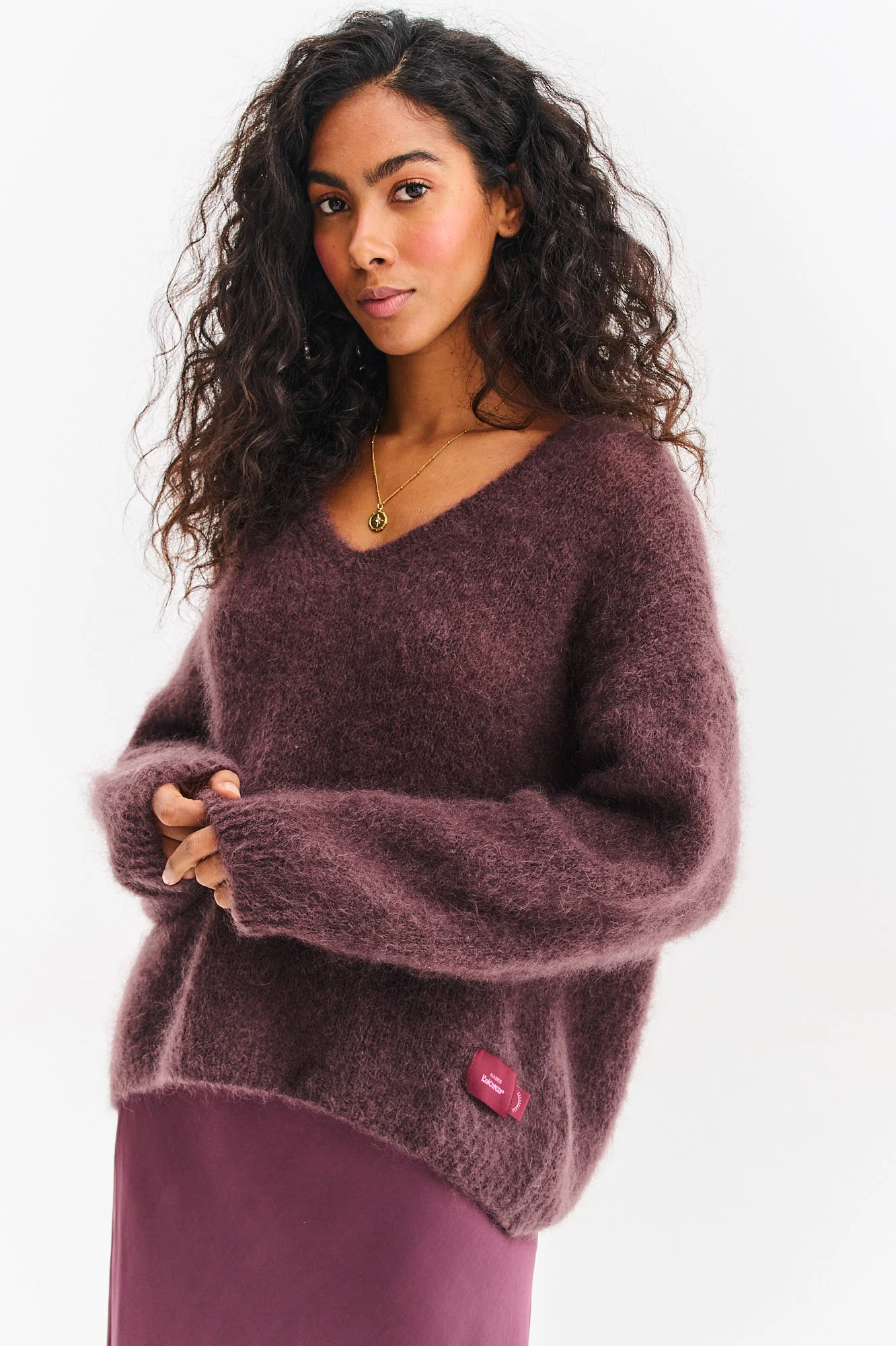 Sweter moherowy Brown Mirage - Image 21