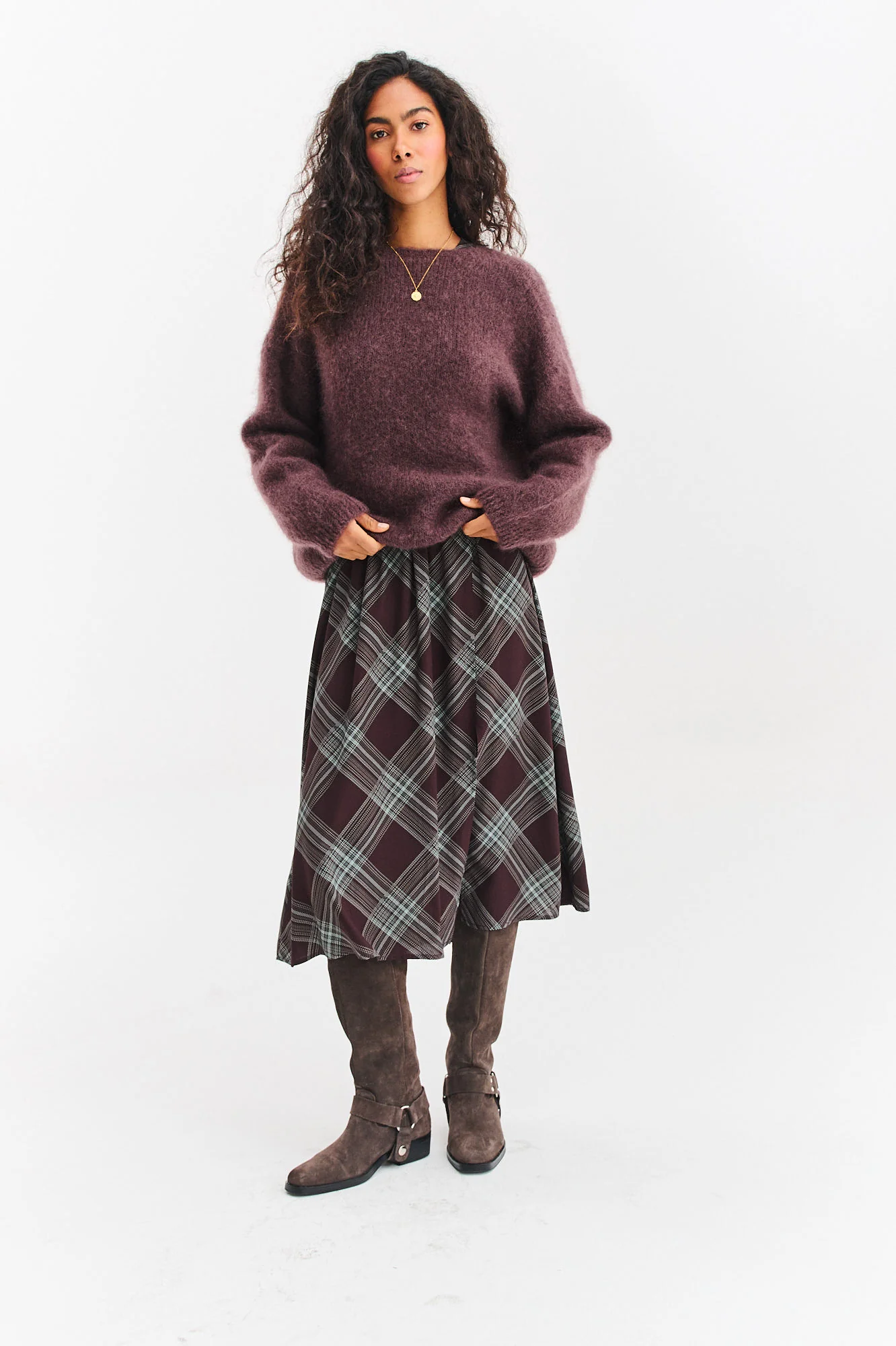 Sweter moherowy Brown Mirage - Image 25