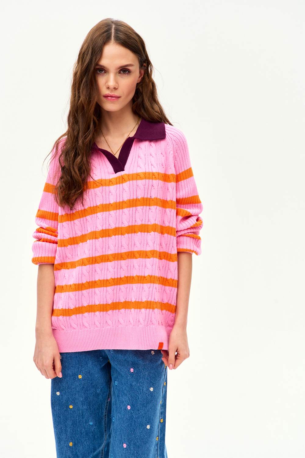 Sweter polo Pink Cloud - Image 11