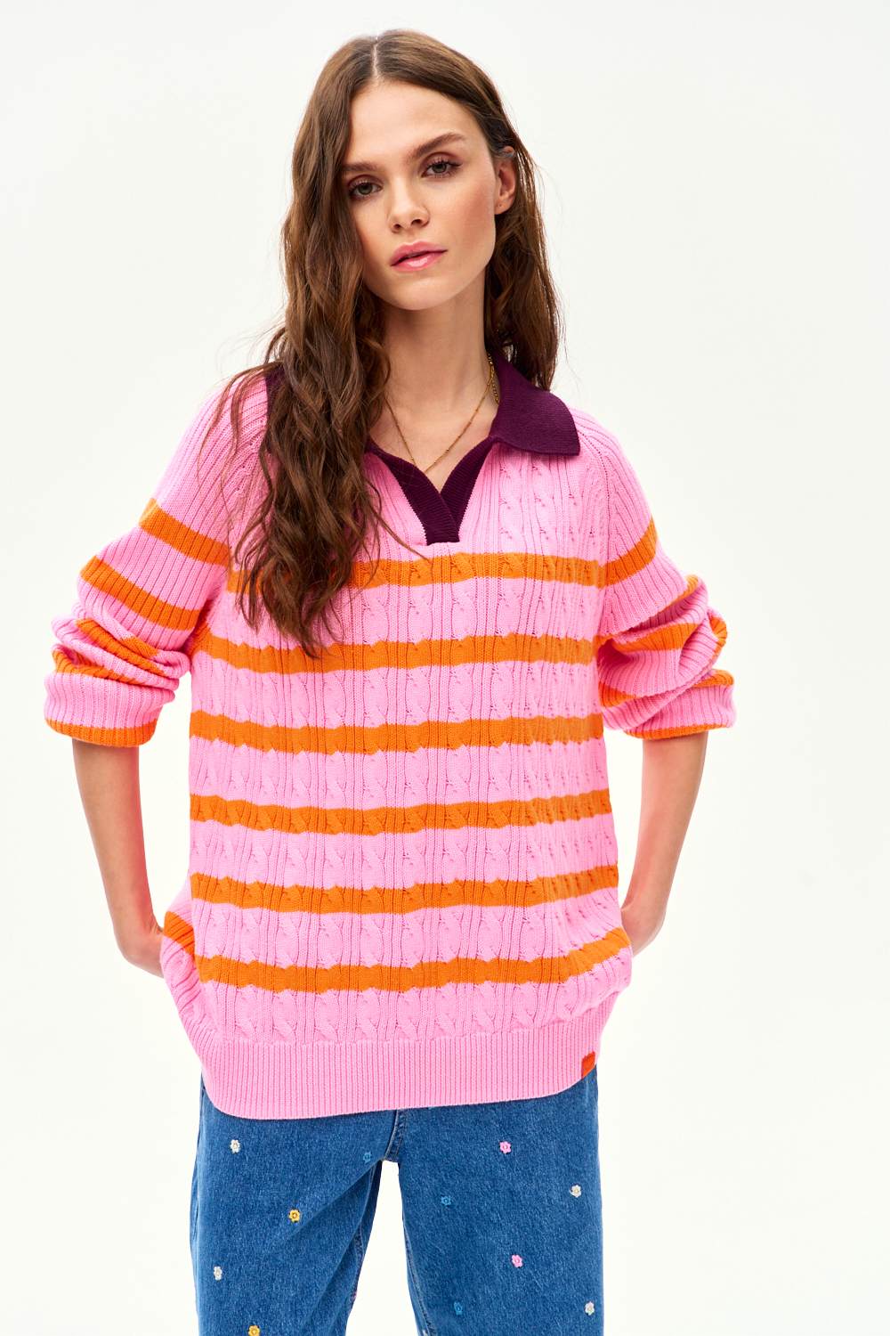 Sweter polo Pink Cloud - Image 13