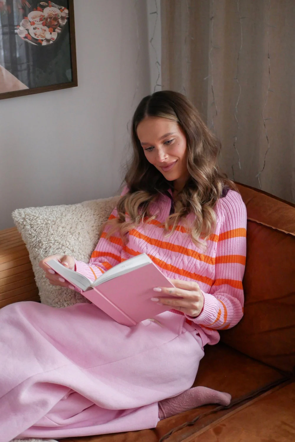 Sweter polo Pink Cloud - Image 3