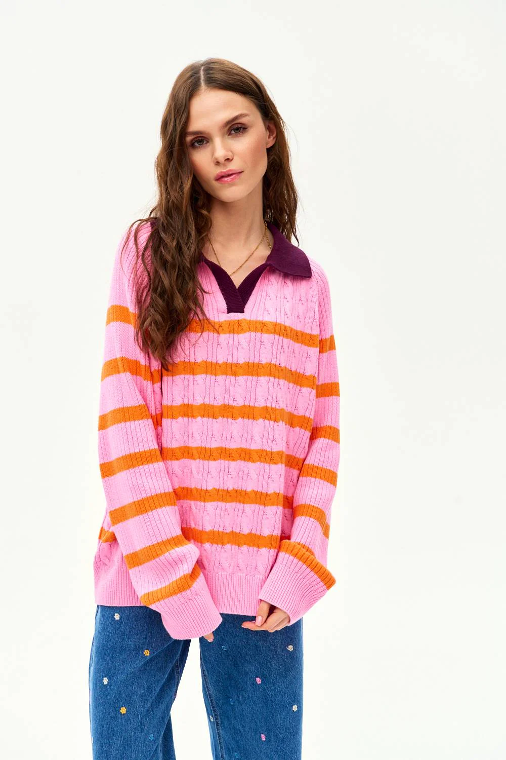 Sweter polo Pink Cloud - Image 4