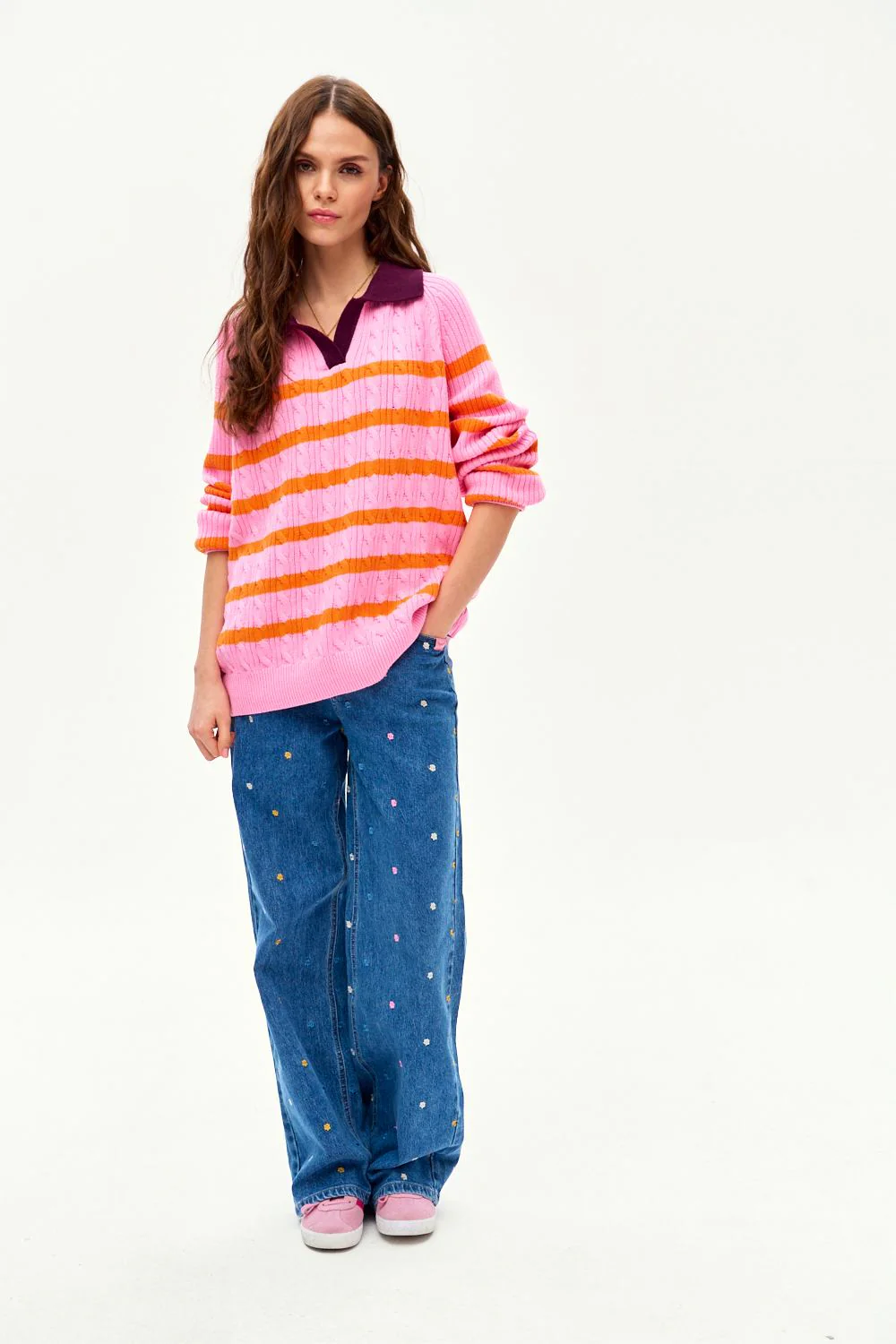 Sweter polo Pink Cloud - Image 9
