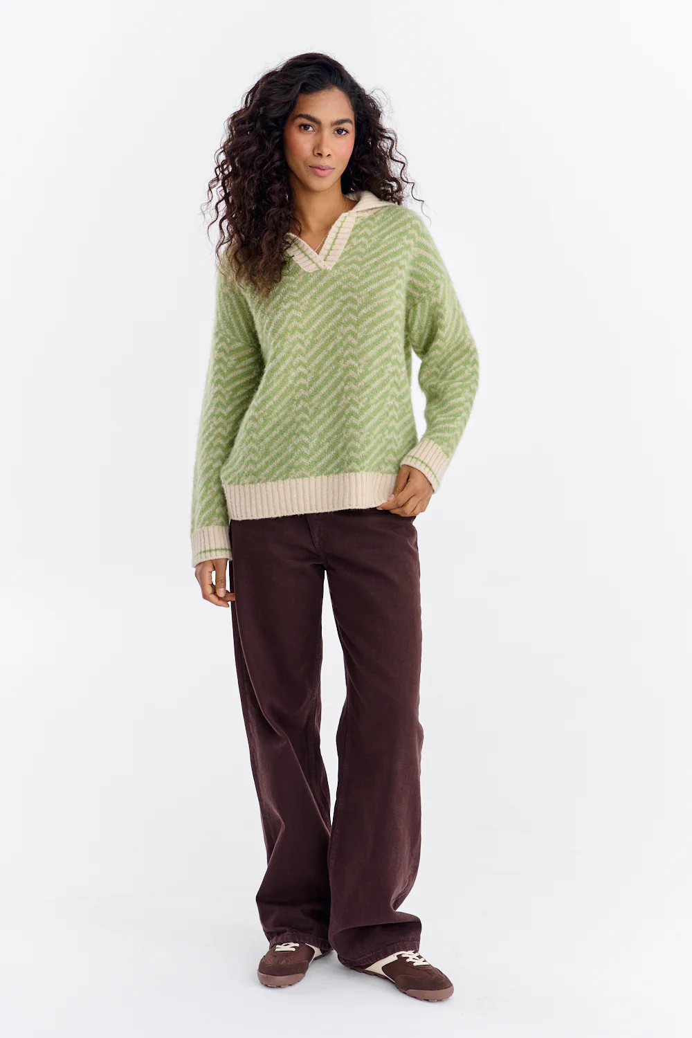 Sweter polo z moherem Almost Silence - Image 3