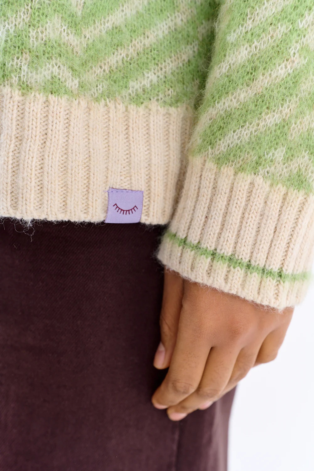 Sweter polo z moherem Almost Silence - Image 4