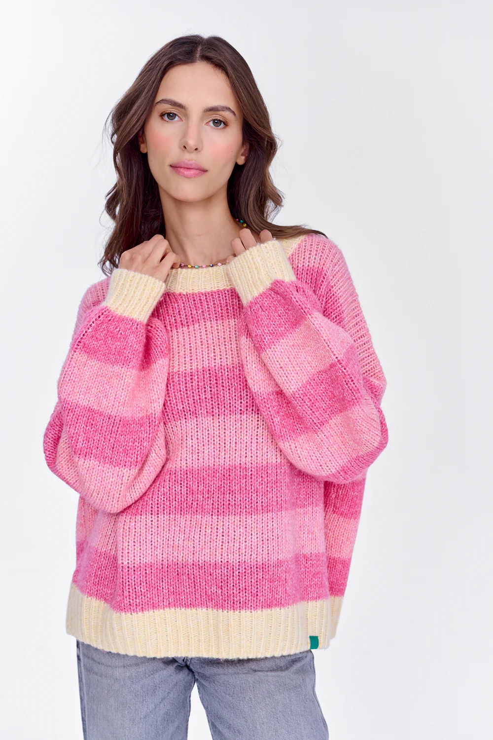 Sweter z wełną Strawberry Cream - Image 16