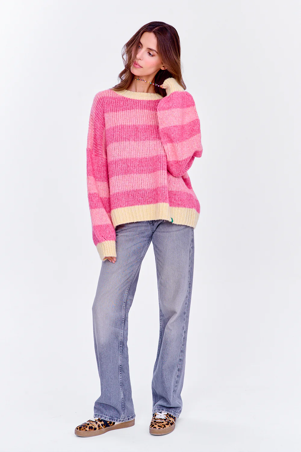 Sweter z wełną Strawberry Cream - Image 18