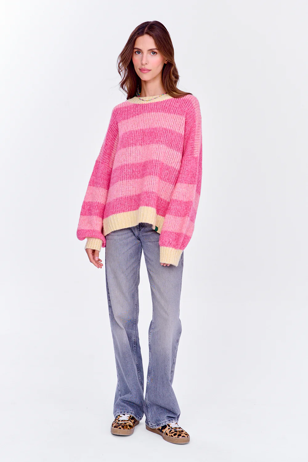 Sweter z wełną Strawberry Cream - Image 24