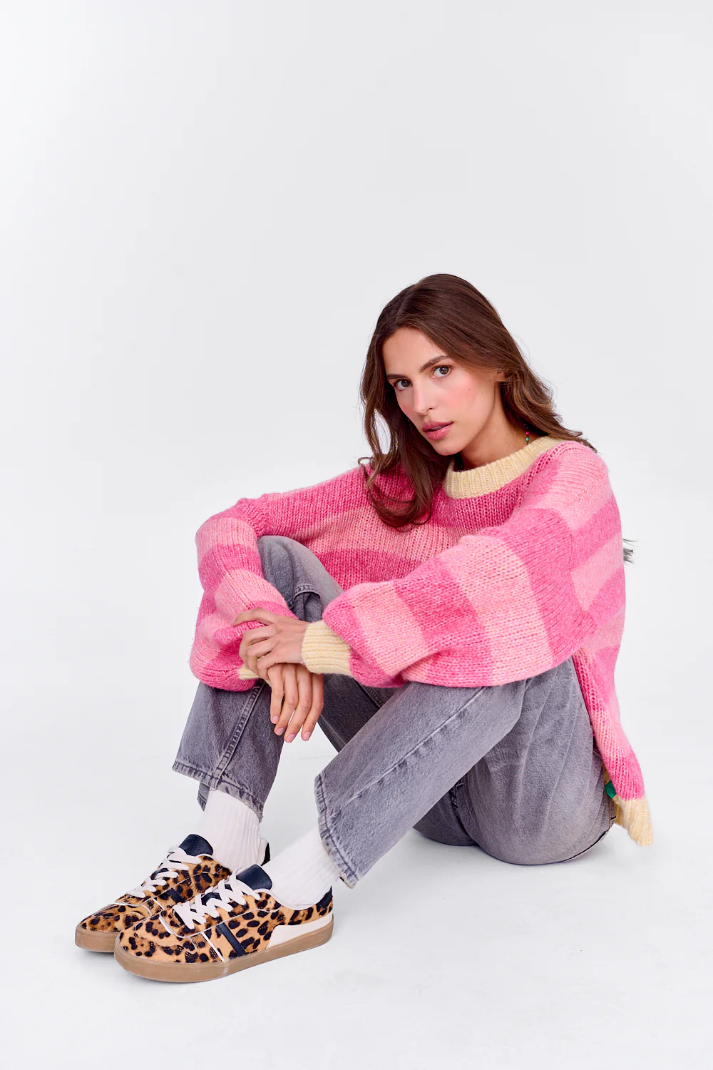 Sweter z wełną Strawberry Cream - Image 25