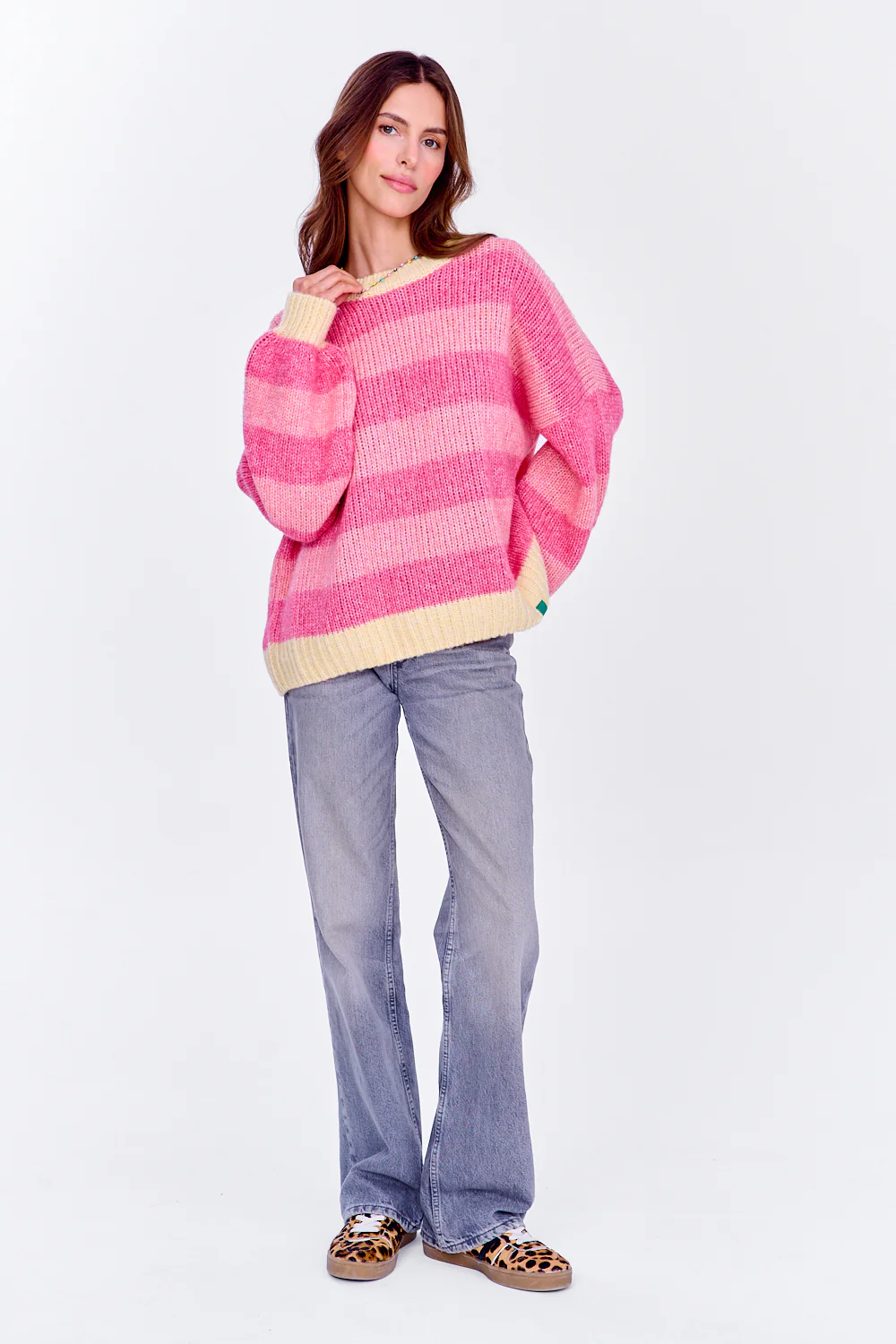 Sweter z wełną Strawberry Cream - Image 26