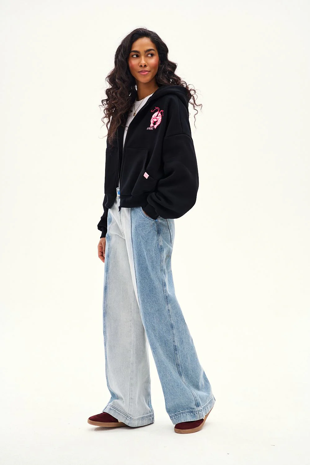 Szerokie spodnie jeansowe Secret Shine - Image 13
