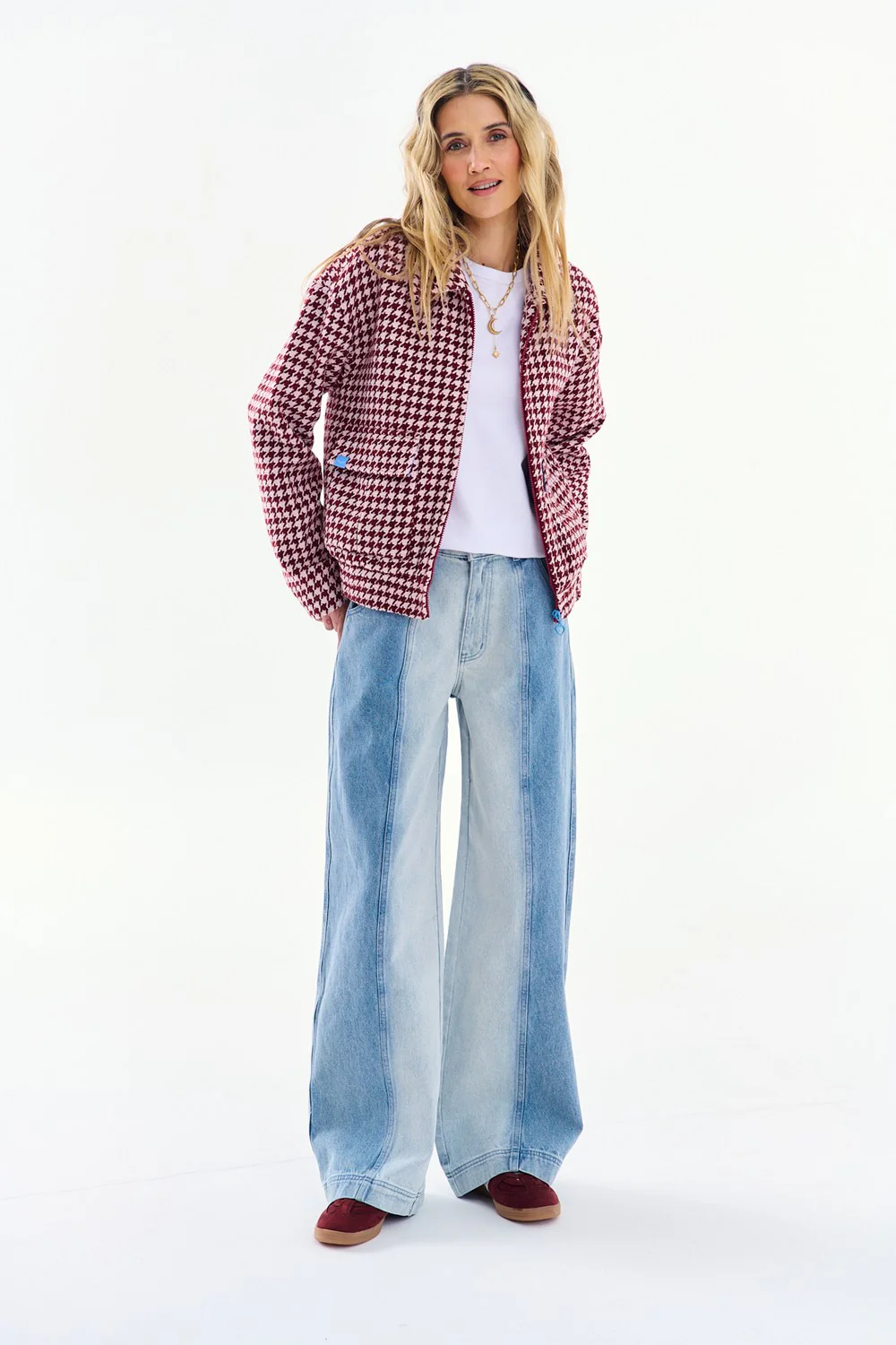 Szerokie spodnie jeansowe Secret Shine - Image 15