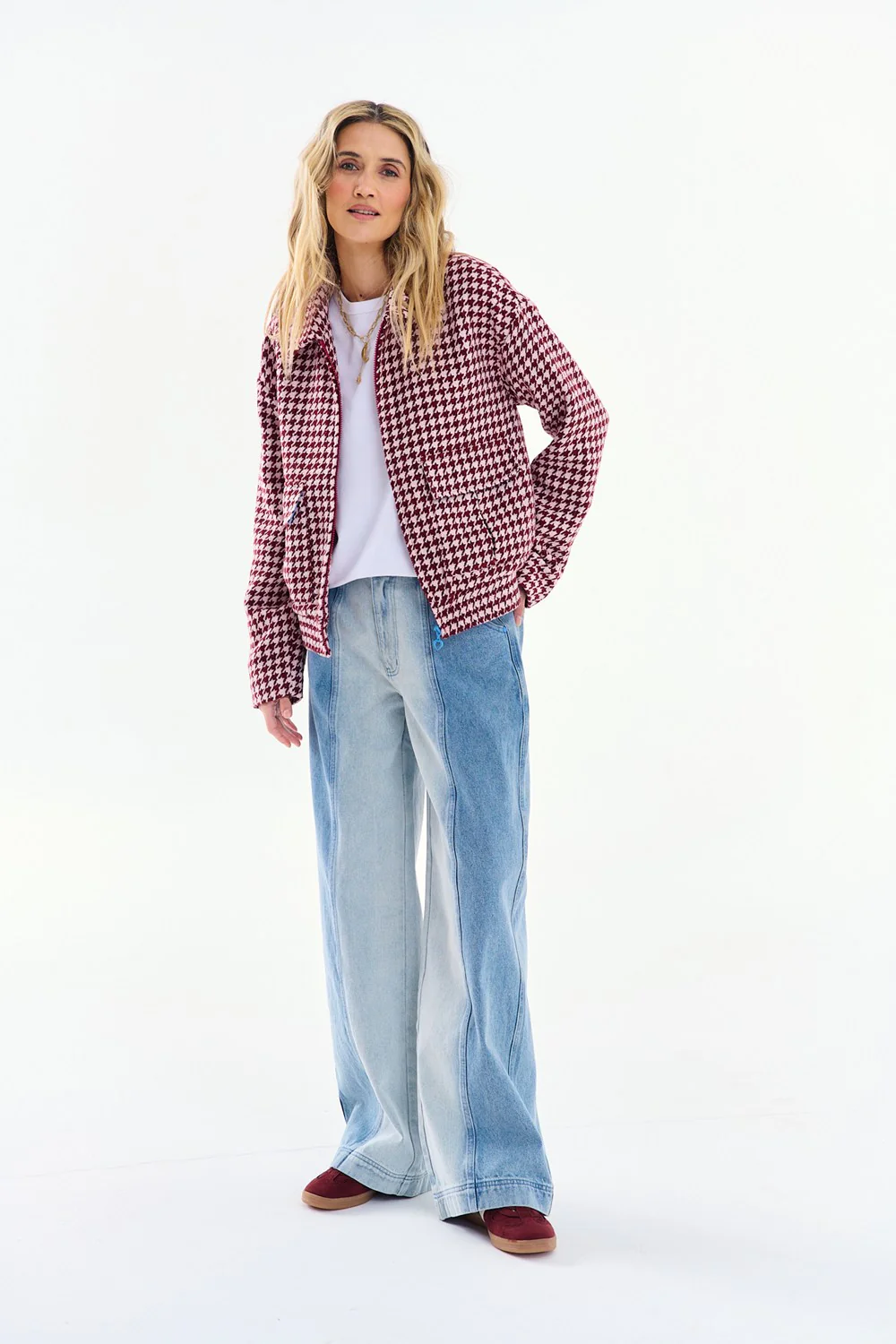 Szerokie spodnie jeansowe Secret Shine - Image 7