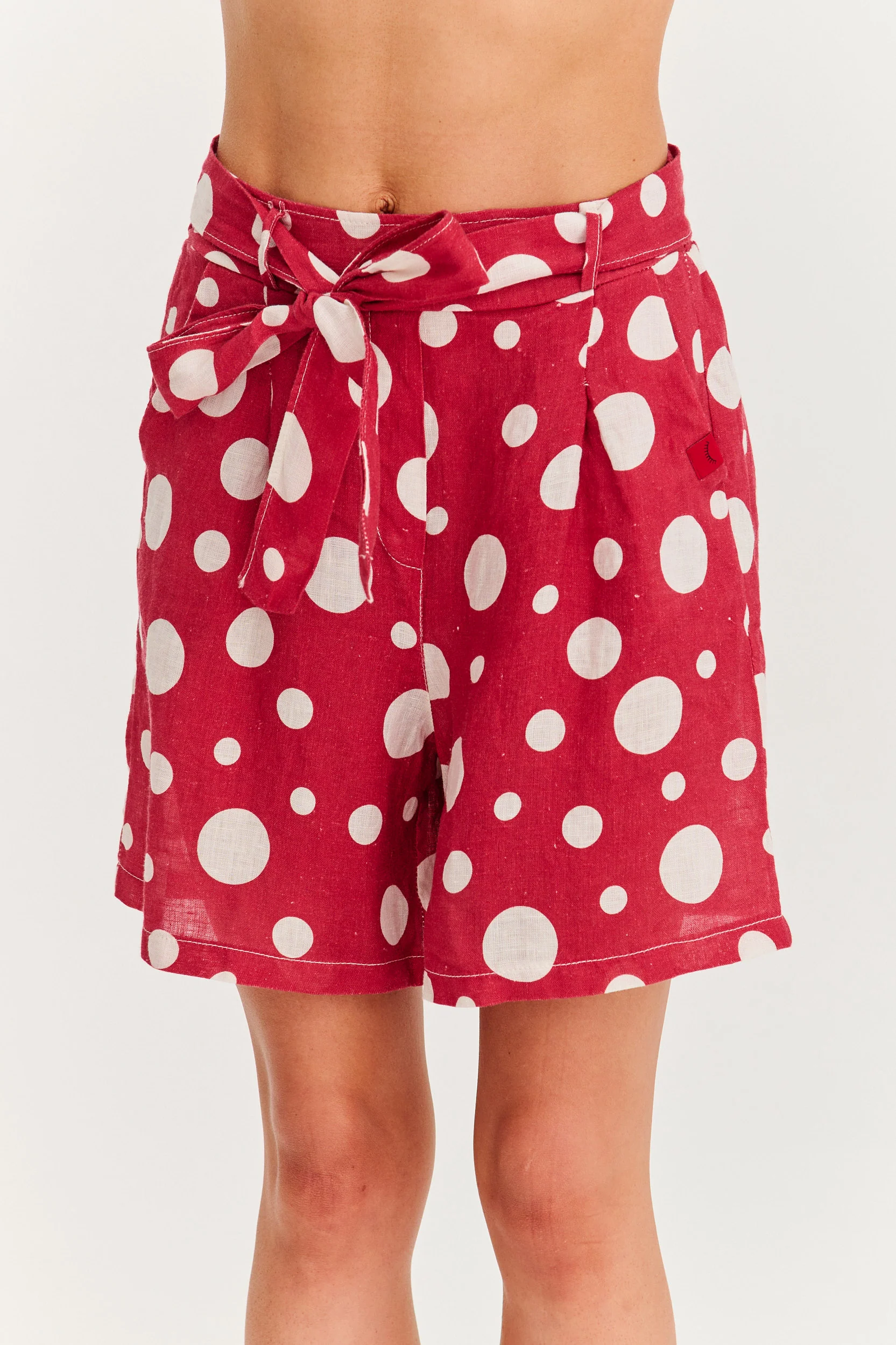 Szorty lniane Berry Drop - Image 6