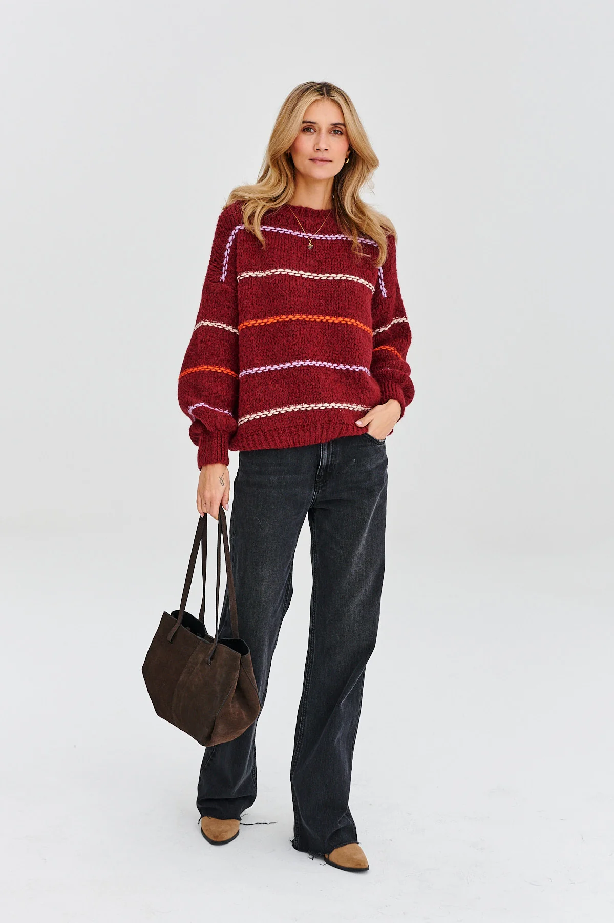 Torebka skórzana typu shopper Chocolate Glow - Image 15