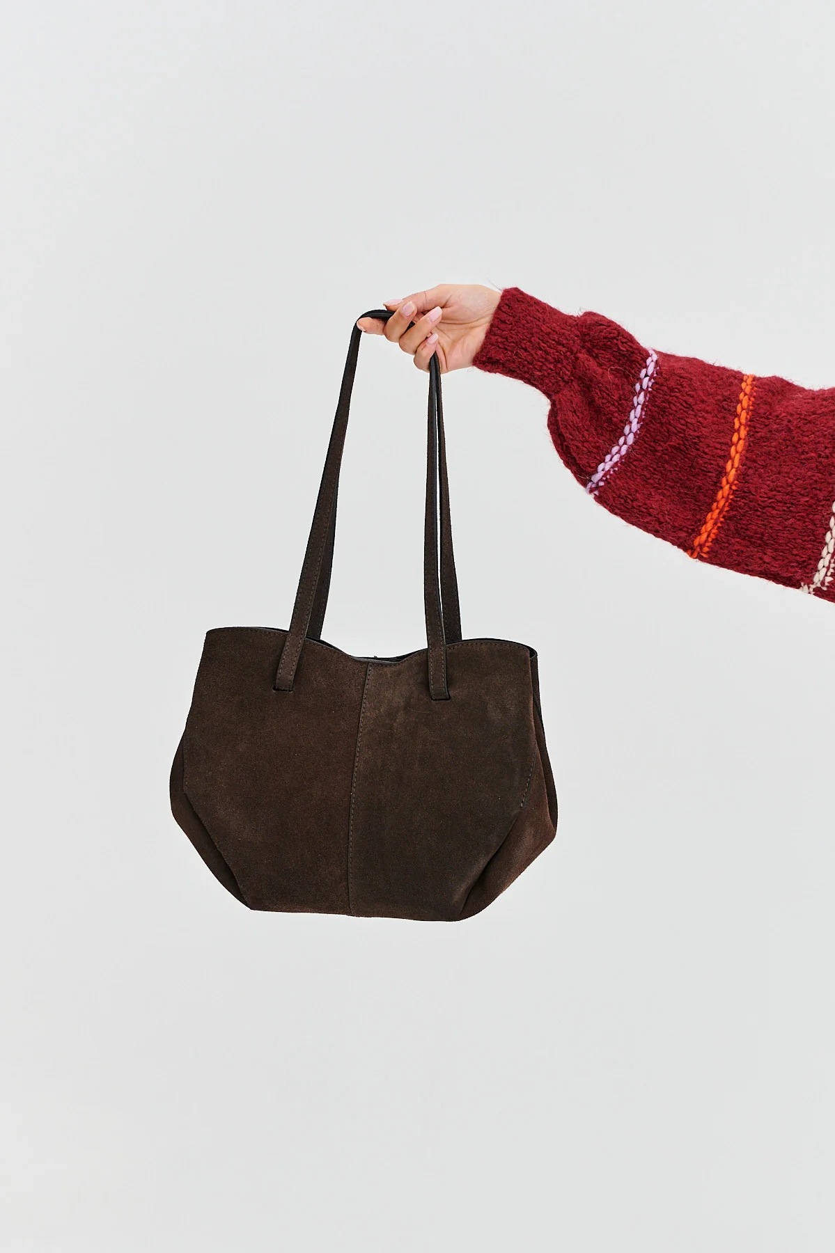 Torebka skórzana typu shopper Chocolate Glow - Image 17