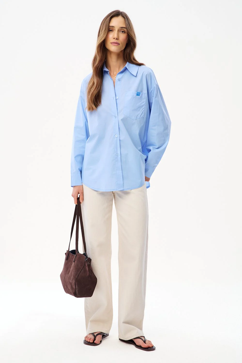 Torebka skórzana typu shopper Chocolate Glow - Image 6