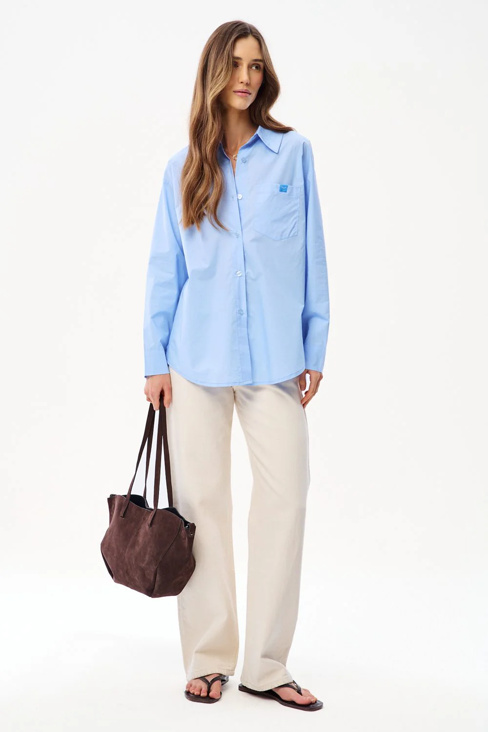 Torebka skórzana typu shopper Chocolate Glow - Image 9
