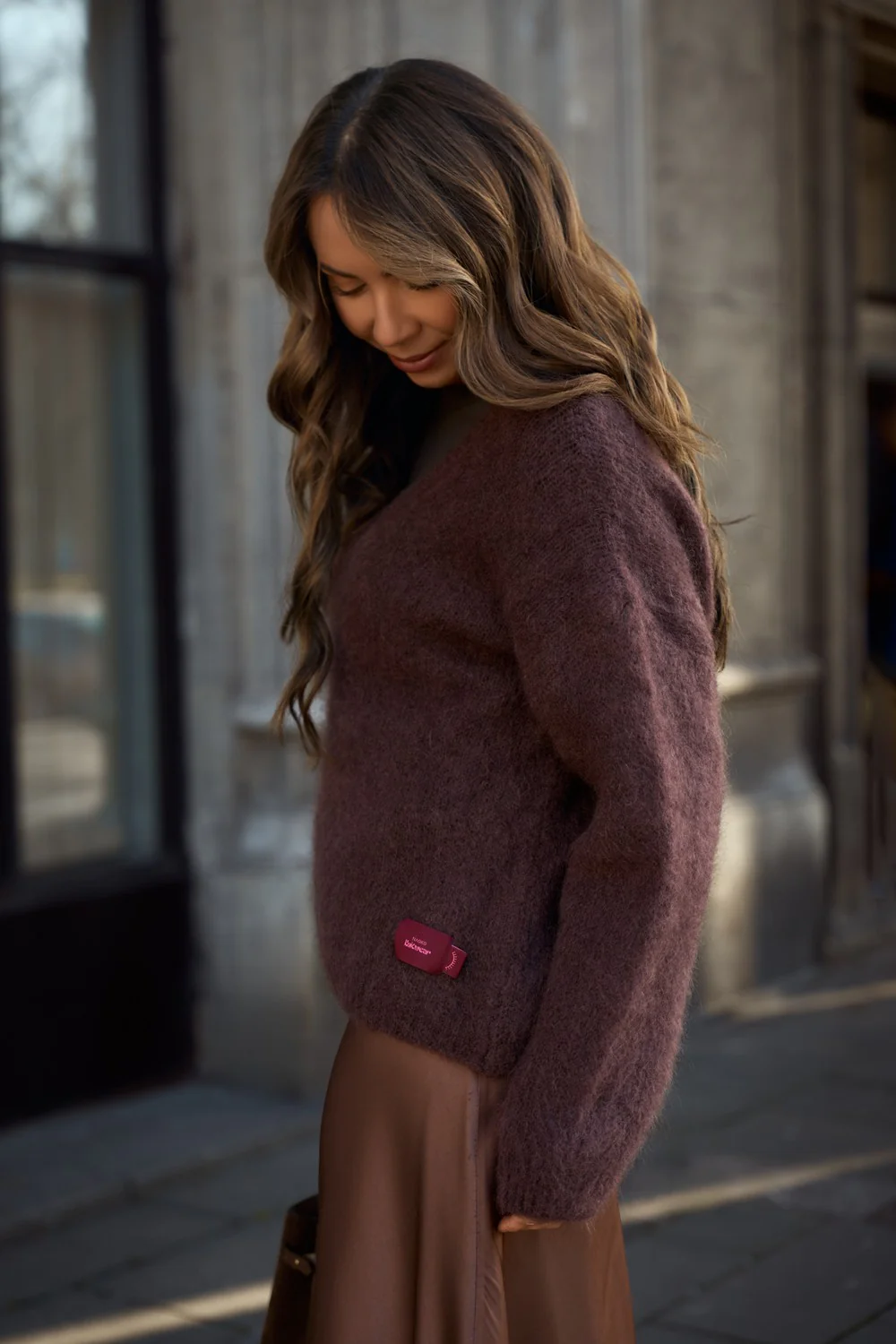 Sweter moherowy Brown Mirage - Image 3