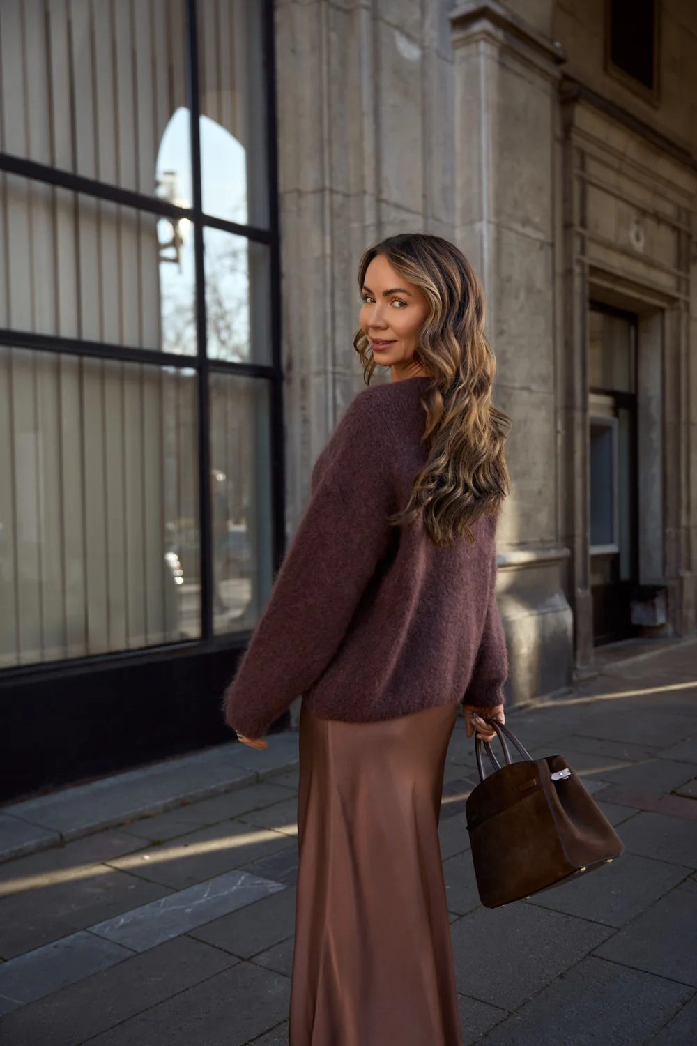 Sweter moherowy Brown Mirage - Image 7