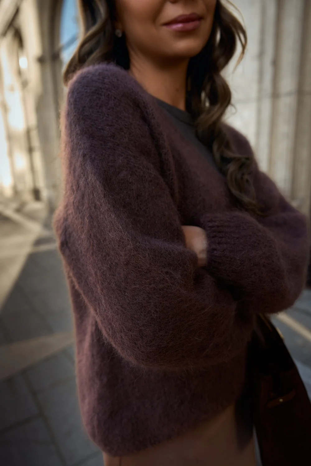 Sweter moherowy Brown Mirage - Image 8